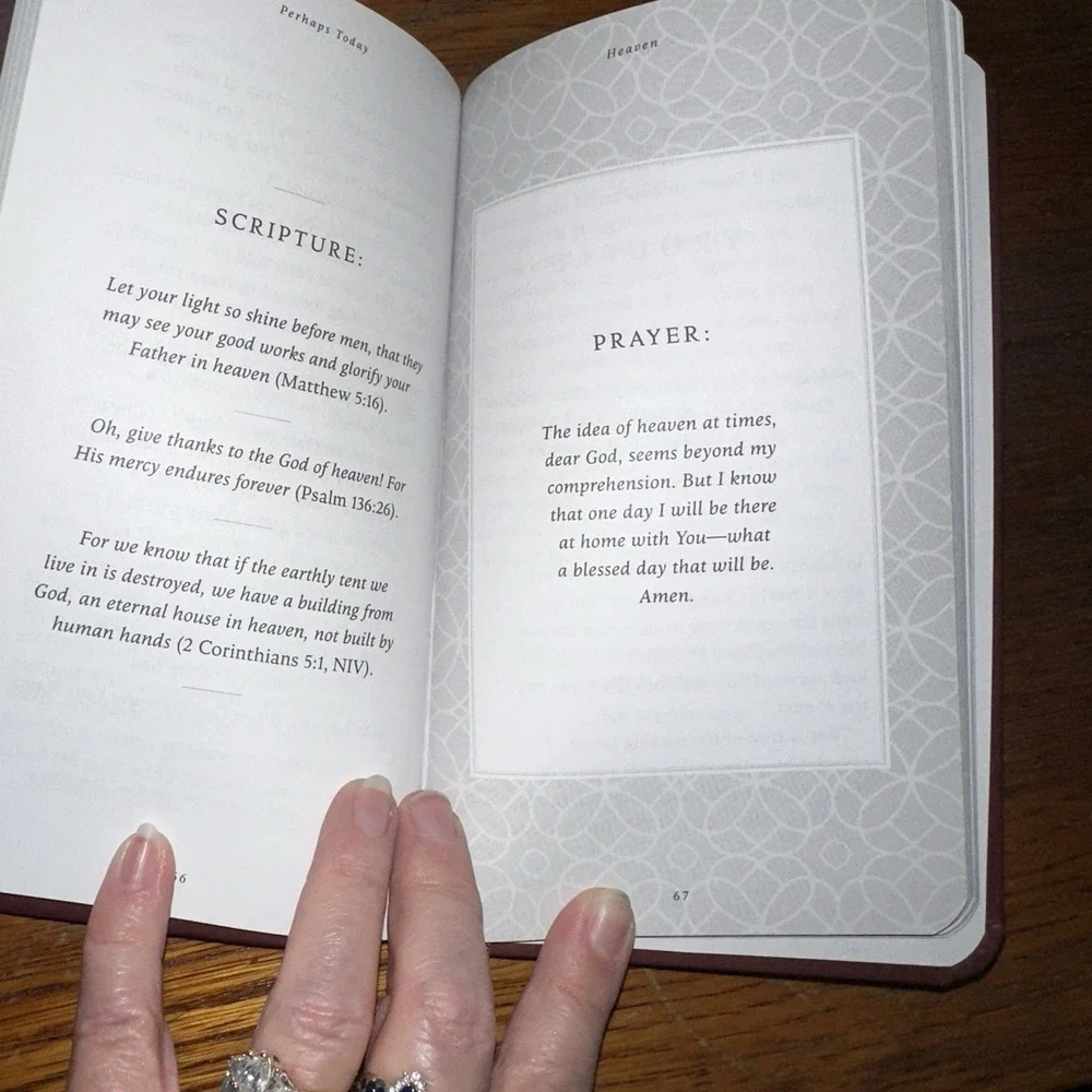 Perhaps Today Prayer Book~David Jeremiah~Leatherette~with Prayer Journal-127 Pgs